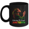 Juneteenth Celebrating The Present Black African Women Mug 11oz Mug Black front 600x.jpg