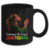 Juneteenth Celebrating The Present Black African Women Mug 11oz Mug Black back 600x.jpg