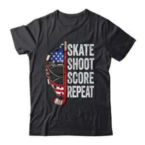 Hockey Player USA American Flag 4th Of July Men Women Kids Shirt Hoodie Classic T Shirt Black 600x.jpg