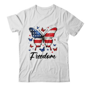 Happy 4th Of July Patriotic American Flag Freedom Butterfly Shirt Tank Top Classic T Shirt White 600x.jpg