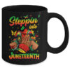 Stepping Into Juneteenth Afro Women Black Girls Sneakers Mug 11oz Mug Black back 600x.jpg