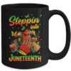 Stepping Into Juneteenth Afro Women Black Girls Sneakers Mug 15oz Mug Black back 600x.jpg