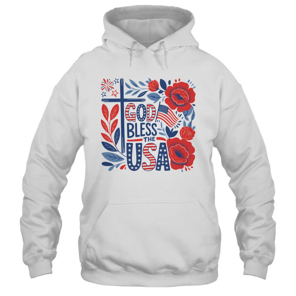 Retro Boho Floral God Bless The USA Christian 4th Of July Shirt Tank Top Pullover Hoodie White 600x.jpg