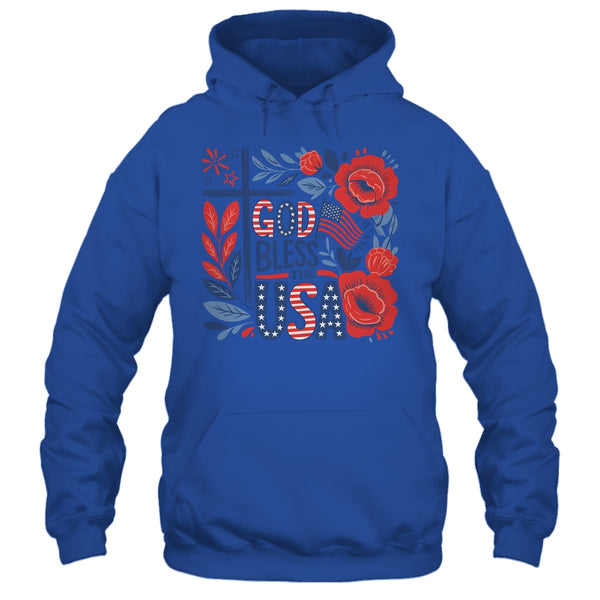 Retro Boho Floral God Bless The USA Christian 4th Of July Shirt Tank Top Pullover Hoodie Royal 600x.jpg