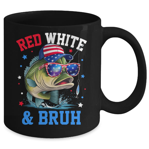Patriotic Red White Bruh America Fish Fishing 4th Of July Mug 11oz Mug Black back 600x.jpg