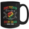 Breaking Every Chain Since 1865 Women Men Juneteenth Freedom Mug 15oz Mug Black back 600x.jpg