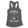 Feral But Free Patriotic Raccoon 4th Of July Raccoon Hotdog Shirt Tank Top Women s Ideal Racerback Tank Dark Grey 600x.jpg