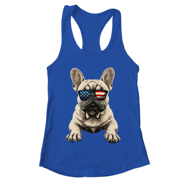 Patriotic French Bulldog Dog USA Flag 4th Of July Shirt Tank Top Women s Ideal Racerback Tank Royal 600x 1.jpg