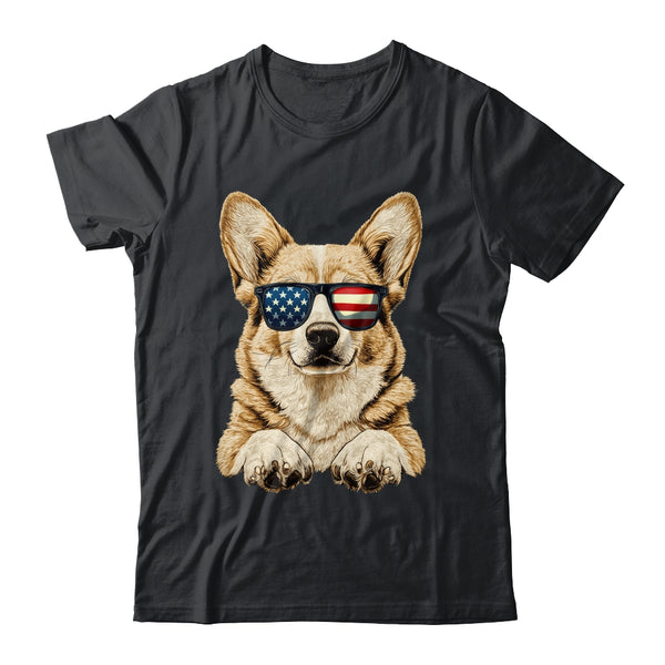 Patriotic Corgi Dog USA Flag 4th Of July Shirt Tank Top Classic T Shirt Black 600x.jpg