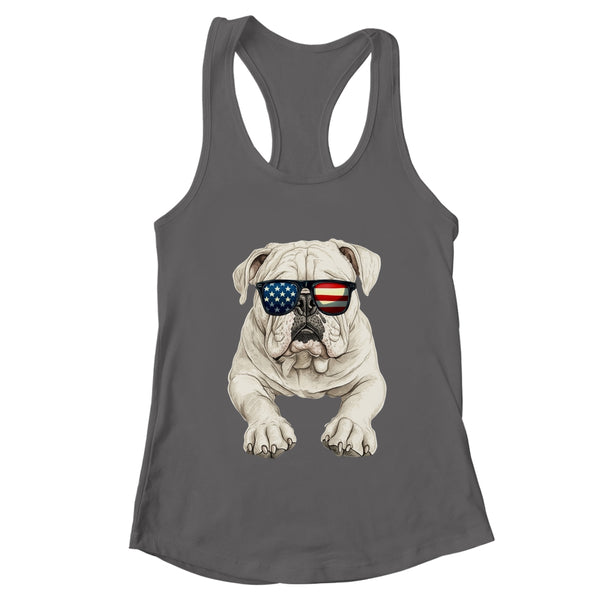 Patriotic Bulldog Dog USA Flag 4th Of July Shirt Tank Top Women s Ideal Racerback Tank Dark Grey 600x 1.jpg