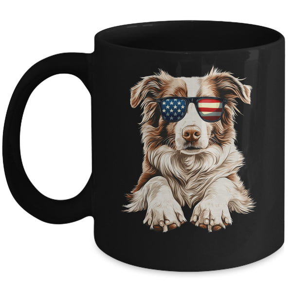 Patriotic Australian Shepherd Dog USA Flag 4th Of July Mug 11oz Mug Black front 600x.jpg