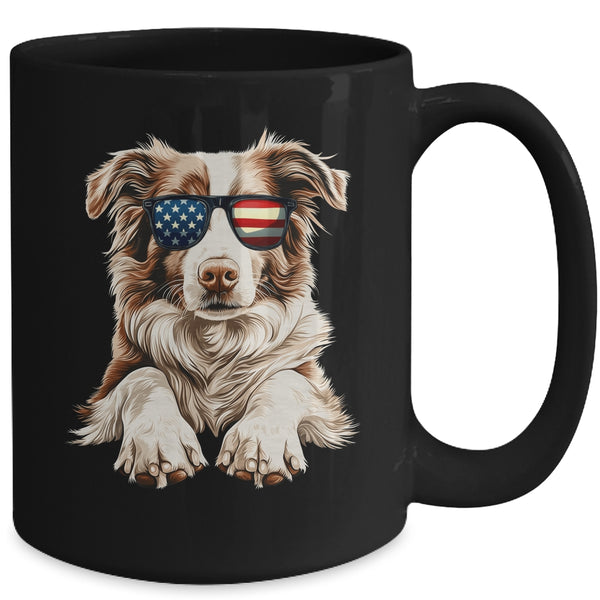 Patriotic Australian Shepherd Dog USA Flag 4th Of July Mug 15oz Mug Black back 600x.jpg