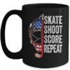 Hockey Player USA American Flag 4th Of July Men Women Kids Mug 15oz Mug Black front 600x.jpg