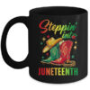 Stepping Into Juneteenth Afro Woman Black Girls Women Mug 11oz Mug Black front 600x.jpg