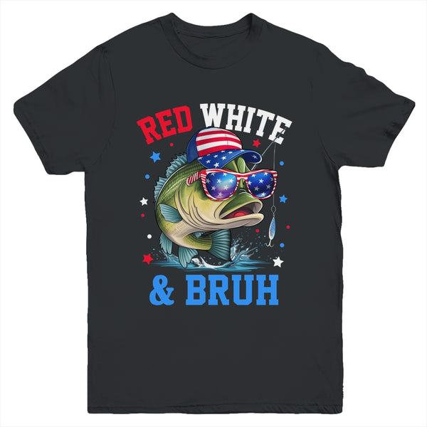 Patriotic Red White Bruh America Fish Fishing 4th Of July Shirt Tank Top Youth T Shirt Black 600x 1.jpg