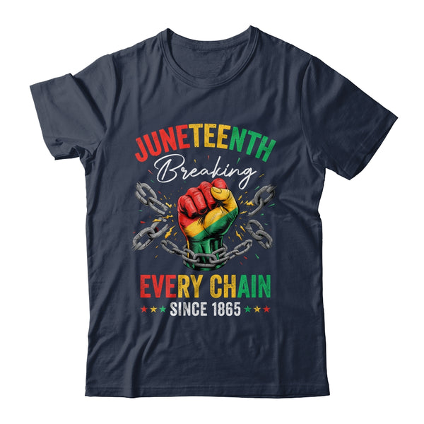 Breaking Every Chain Since 1865 Women Men Juneteenth Freedom Shirt Hoodie Classic T Shirt Navy 600x 1.jpg