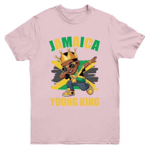 Jamaica Young King Jamaican Boy African Proud Jamaican Flag Youth Shirt Youth T Shirt Light Pink 600x.jpg