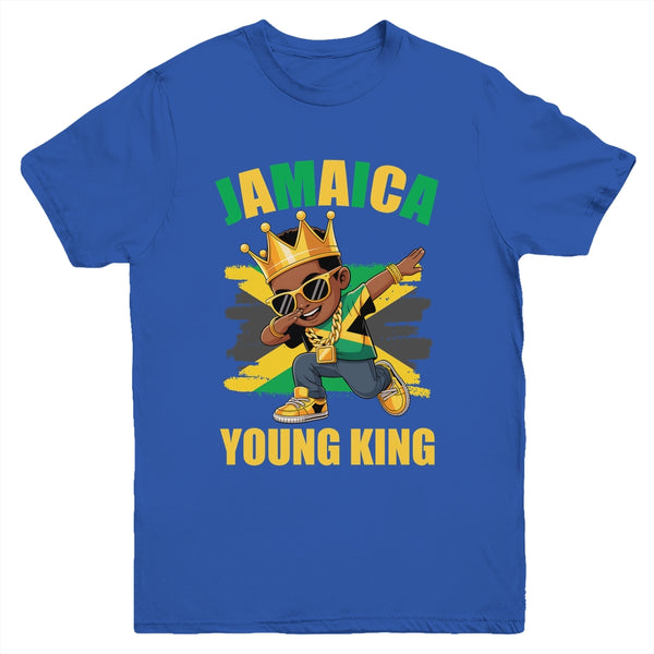 Jamaica Young King Jamaican Boy African Proud Jamaican Flag Youth Shirt Youth T Shirt Royal 600x.jpg