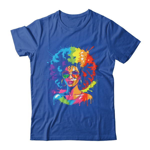 Juneteenth Black Queen Afro Pride Art Dripping Melanin Women Shirt Tank Top Classic T Shirt Royal 600x.jpg