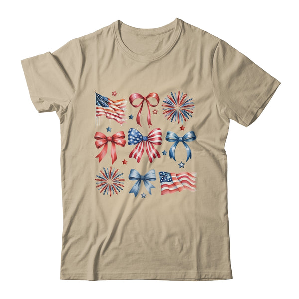 USA Coquette Bow Retro America 4th Of July Patriotic Girls Shirt Tank Top Classic T Shirt Sand 600x.jpg