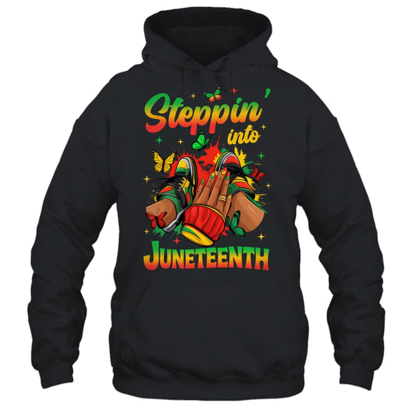 Stepping Into Juneteenth Afro Women Black Girls Sneakers Shirt Tank Top Pullover Hoodie Black 600x 2.jpg
