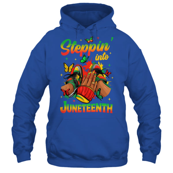 Stepping Into Juneteenth Afro Women Black Girls Sneakers Shirt Tank Top Pullover Hoodie Royal 600x 2.jpg