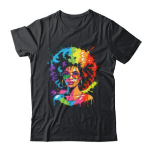 Juneteenth Black Queen Afro Pride Art Dripping Melanin Women Shirt Tank Top Classic T Shirt Black 600x 1.jpg