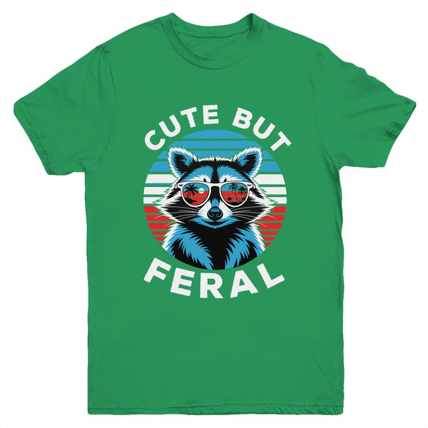 Colorful Racoon With Sunglasses Racoon Funny 4th Of July Youth Shirt Youth T Shirt Irish Green 600x.jpg