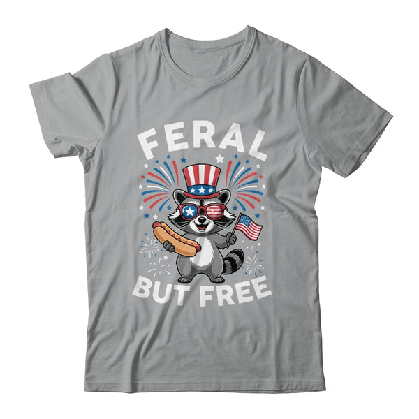 Feral But Free Patriotic Raccoon 4th Of July Raccoon Hotdog Shirt Tank Top Classic T Shirt Sport Grey 600x 2.jpg