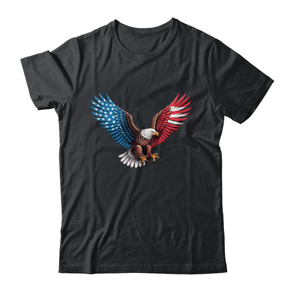 American Flag Bald Eagle Patriotic Eagle 4th Of July USA Shirt Hoodie Classic T Shirt Black 600x.jpg