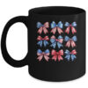 Coquette Bow Patriotic American Flag Retro July Of 4th Girls Mug 11oz Mug Black front 600x.jpg