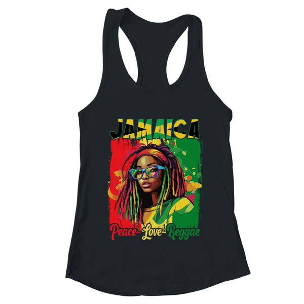 Jamaican Woman Life Reggae Music Culture Jamaica Flag Shirt Tank Top Women s Ideal Racerback Tank Dark Grey 600x.jpg