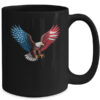 American Flag Bald Eagle Patriotic Eagle 4th Of July USA Mug 15oz Mug Black back 600x.jpg