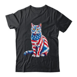 Funny Cute Cat Green Eyes USA Flag 4th Of July Cat Lover Shirt Tank Top Classic T Shirt Black 600x.jpg