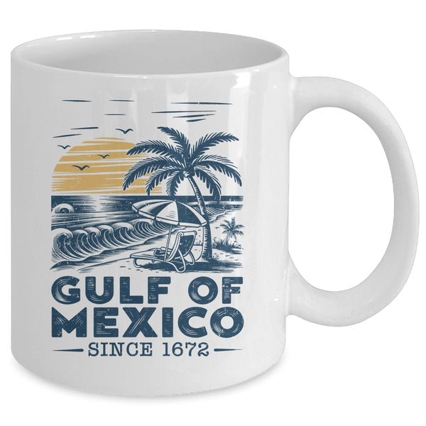 Gulf Of Mexico 1672 Vintage Beach Gulf Of Mexico Forever Mug 11oz Mug White back 600x.jpg