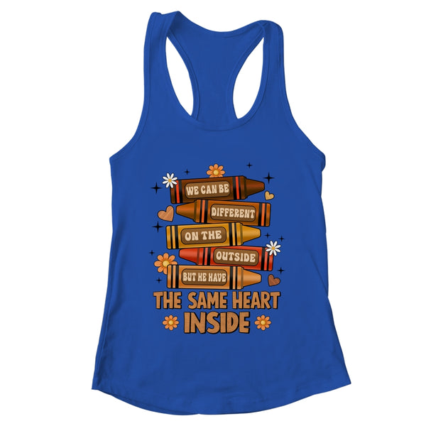 The Same Heart Inside Black History Month Juneteenth Melanin Shirt Tank Top Women s Ideal Racerback Tank Royal 600x.jpg