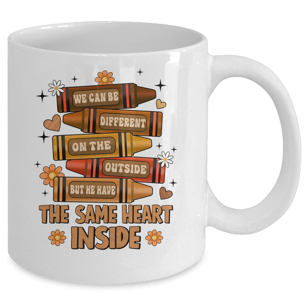 The Same Heart Inside Black History Month Juneteenth Melanin Mug 11oz Mug White back 600x.jpg