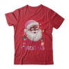 Merry Christmas Santa Claus Black Afro African American Pink Classic T Shirt Red 600x.jpg
