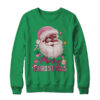 Merry Christmas Santa Claus Black Afro African American Pink Crewneck Sweatshirt Irish Green 600x.jpg