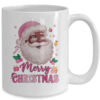 Merry Christmas Santa Claus Black Afro African American Pink Mug 15oz Mug White back 600x.jpg