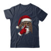 African American Afro Santa Claus Christmas Party Decor Classic T Shirt Navy 600x.jpg