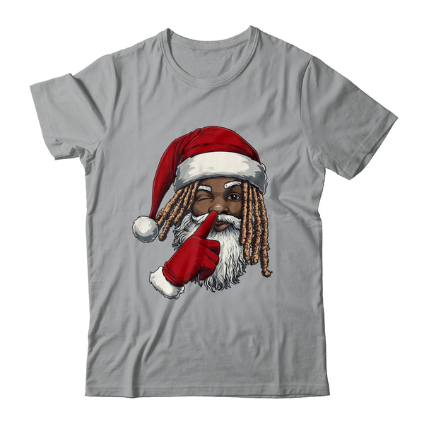 African American Afro Santa Claus Christmas Party Decor Classic T Shirt Sport Grey 600x.jpg