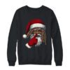 African American Afro Santa Claus Christmas Party Decor Crewneck Sweatshirt Black 600x.jpg