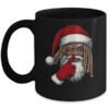 African American Afro Santa Claus Christmas Party Decor Mug 11oz Mug Black front 600x.jpg