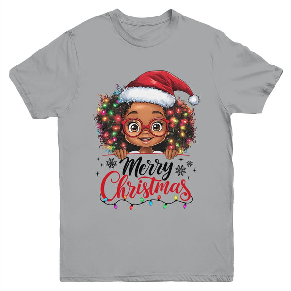 African American Merry Christmas African Black Afro Girls Youth T Shirt Sport Grey 600x.jpg