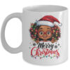 African American Merry Christmas African Black Afro Girls Mug 11oz Mug White front 600x.jpg