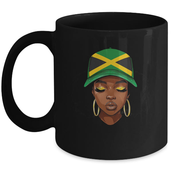 Proud Jamaican Black Girls Jamaica Happy Independence Day Mug 11oz Mug Black front 600x.jpg
