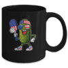 Funny Patriotic Pickle Playing Pickleball Paddle 4th Of July Mug 11oz Mug Black back 600x.jpg