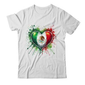 Mexico Heart Patriotic Mexico Flag Mexican Design Women Men Classic T Shirt White 600x.jpg