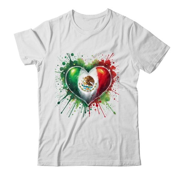 Mexico Heart Patriotic Mexico Flag Mexican Design Women Men Classic T Shirt White 600x.jpg